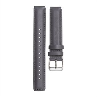 16mm Watch Band for Huawei Band 7 / Band 3 Smart Watch Genuine Cowhide Leather Watch Strap with Buckle