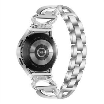 Watch Band for Samsung Galaxy Watch4 / 5 40mm 44mm Rhinestones Decor Alloy Wrist Strap with Connector