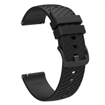 For Samsung Galaxy Watch3 41mm / Watch Active2 44mm / Galaxy Watch 42mm / Gear Sport Silicone Band 20mm Watch Strap