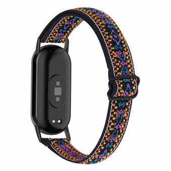 For Xiaomi Smart Band 8 Nylon Braided Watch Strap Quick Release Elastic Watch Band