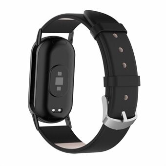 For Xiaomi Smart Band 8 Genuine Cow Leather Watch Bands Replacement Bracelet with Connector