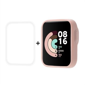 HAT-PRINCE Plain TPU Cover + Soft Hydro-coagulant Watch Protector for Xiaomi Redmi Watch