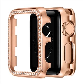Rhinestone Protective Aluminum Alloy Watch Case Cover for Apple Watch Series 1/2/3 38mm