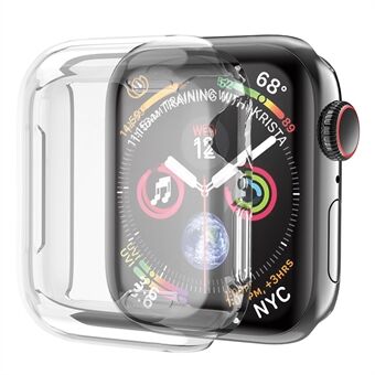 Soft TPU All Around Protective Case HD Clear Ultra-Thin Shell for Apple Watch Series 7 45mm