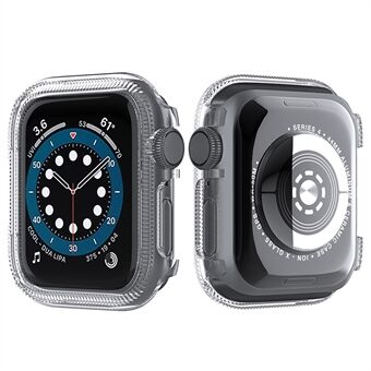 Smart Watch Clear Case Shockproof PC Protective Cover Frame for Apple Watch Series 6/5/4/SE 44mm