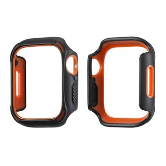 For Apple Watch Series 7 45mm Dual Color PC + TPU Watch Case Cover Fall-resistant Protective Shell