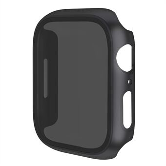 For Apple Watch Series 7 / 8 45mm Anti-Drop Case Integrate Hard PC Case Cover with Anti-Peep Tempered Glass Screen Protector