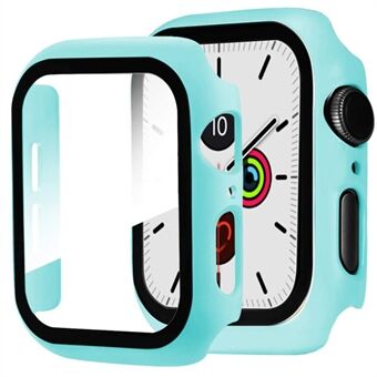 Matte Frame PC + Tempered Glass Protector Watch Case for Apple Watch Series 4 40mm