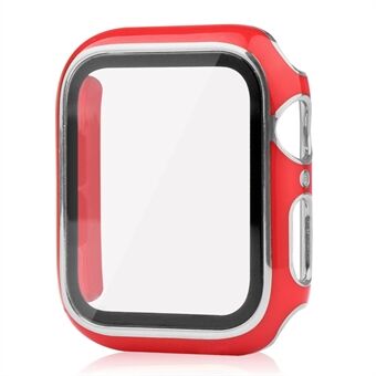 Electroplating PC Watch Case Shell Cover with Tempered Glass Screen Protector for Apple Watch Series 1/2/3 38mm