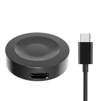 Magnetic Smart Watch USB Wireless Charger Charging Base Dock for Samsung Galaxy Watch 3 SM-R850/SM-R840 / Galaxy Watch Active SM-R500 / Galaxy Watch Active 2 SM-R830/SM-R820 - Black