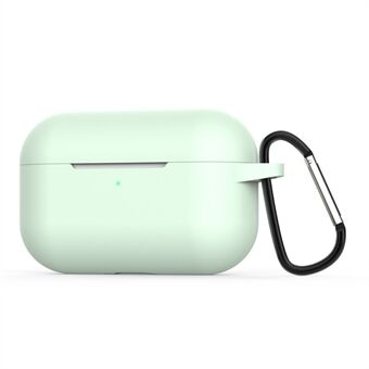Full Protective Silicone Wireless Earphone Skin Shockproof Protective Case with Anti-Lost Carabiner for AirPods Pro