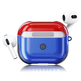 Glossy Rubberized PC + TPU Earphone Charging Box Protective Case Anti-drop Dustproof Cover for Apple AirPods 3