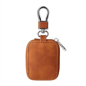 For Apple AirPods with Charging Case (2016) / (2019) / AirPods with Wireless Charging Case (2019) / AirPods 3 / AirPods Pro / AirPods Pro 2 Carrying Case PU Leather Storage Pouch Bag with Keychain