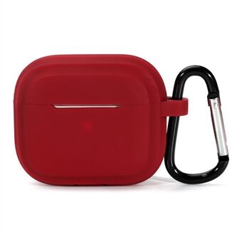 For AirPods Pro 2 Earphone Case Shock Resistant Soft Silicone Cover with Anti-Lost Carabiner