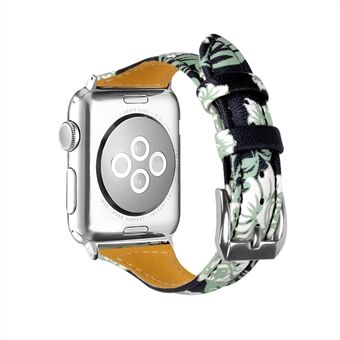 Genuine Leather Vvid Pattern Watch Strap for Apple Watch Series 5 4 44mm / Series 3 2 1 42mm