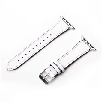 For Apple Watch Series 5 4 40mm, Series 3 / 2 / 1 38mm Genuine Leather Smart Watch Band