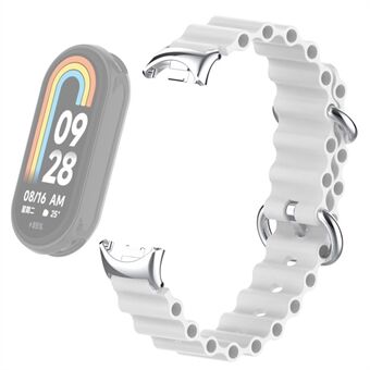 For Xiaomi Smart Band 8 Ocean Band Adjustable Loop Sport Watch Strap with Connector
