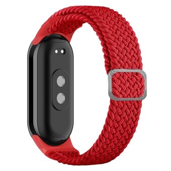 For Xiaomi Smart Band 8 Stretchy Nylon Watch Band Adjustable Braided Sport Strap