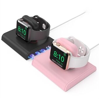 AHASTYLE PT117-2 For Apple Watch Dual Dock Charging Stand Base Smartwatch Charger Holder