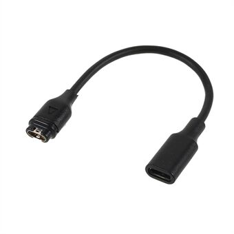 USB-C Female Fast Charging Data Cable Power Cord for Garmin Fenix 6/6S/6X/5/5S/5X / Forerunner 945 LTE / Forerunner 158 / Venu 2 / Venu 2S