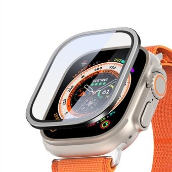 DUX DUCIS Watch Screen Protector for Apple Watch Ultra 49mm , Aluminum Alloy Edge + High Aluminium-silicon Glass Film
