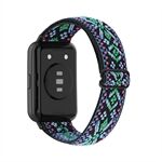 For Huawei Watch Fit 2 Smart Watch Band Replacement Ethnic Style Breathable Braided Nylon Wrist Strap