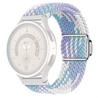 Braided Nylon Watch Bands for Samsung Galaxy Watch6 / Watch6 Classic / Watch 5 / Watch 5 Pro / Watch4 / Watch4 Classic , Magnetic Buckle  20mm Wrist Strap