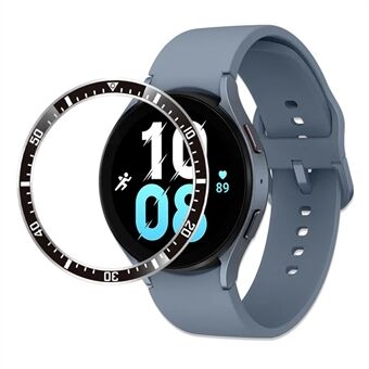 For Samsung Galaxy Watch 5 / 4 44mm Watch Bezel Insert Adhesive Metal Ring Frame Replacement (Type A)