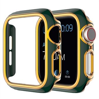 For Apple Watch Series 1/2/3 38mm Dual Color Electroplating PC Watch Half Case Anti-scratch Cover
