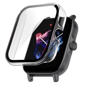 For Huami Amazfit GTS3 Drop-proof PC Watch Case Protective Cover with Tempered Glass Screen Protector