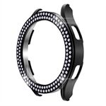 For Samsung Galaxy Watch 5 44mm Half Cover Double Row Rhinestones Decor PC Watch Protective Case