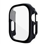 For Apple Watch Ultra 49mm Hard PC Case with Tempered Glass Screen Protector Overall Scratch-Proof Protective Cover