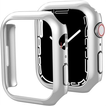 AHASTYLE WG59-D 2Pcs Watch Case for Apple Watch Series 8 / 7, Hard PC Electroplate Cover Frame