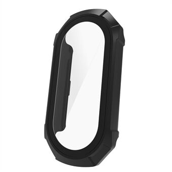 For Xiaomi Smart Band 8 Hard PC Watch Case Protective Frame with Integrated HD Glass Film