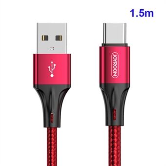 JOYROOM 1.5M Nylon Braided Type-C USB Data Sync Charger Cord for Samsung Huawei Xiaomi