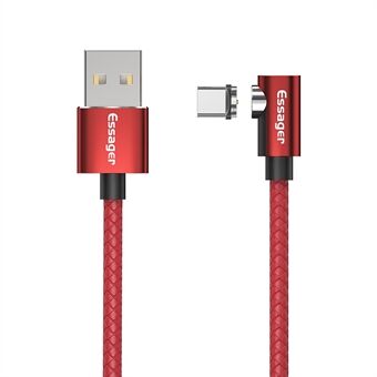 ESSAGER 1m Elbow Magnetic Type-C Charging Cable Cord