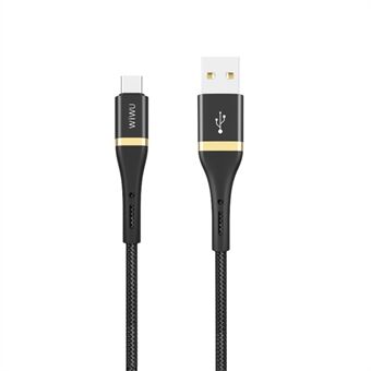 WiWU USB to Type-C 2.4A 3M Charging Cable Cord for Samsung HTC Huawei Etc