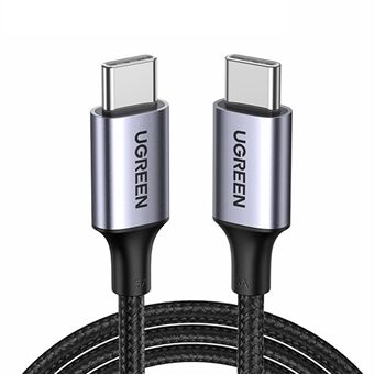 UGREEN 70427 100W 4.0 PD USB C to USB C Fast Charging Cable Nylon Braided Type-C Cable for Samsung S20/MacBook/iPad Pro (1m)