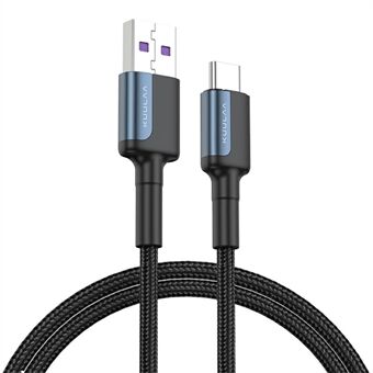 KUULAA KL-X33-C Aluminum Alloy Z1 USB to Type C Cable 3A Fast Charging Charger Data Cable for Type C Port Cellphone Tablet Laptop Headphone, 1m