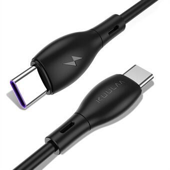 KUULAA KL-X29 Fast Charging Cord 3A Type-C Cable Soft TPE 60W Data Cable, 0.5m
