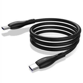 KUULAA KL-X29 3A Type-C Cable Fast Charging Cord Soft TPE 60W Data Cable, 1m