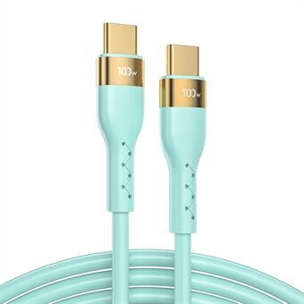 JOYROOM JR-N18 2m Charger Cable Data Transmission Liquid Silicone Gel Type C Charging Cord 100W Fast Charging Line