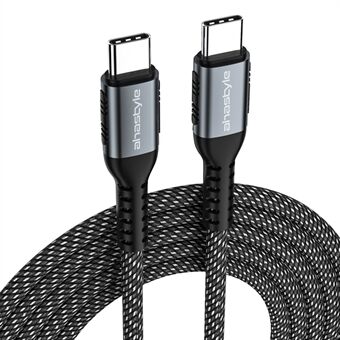 AHASTYLE XC01 MDD 1m USB-C PD Fast Charging Cable Type-C to Type-C Data Transfer Cord Built-in E-Mark Chip