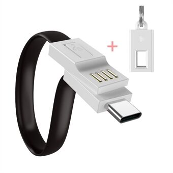 FLOVEME Portable Keychain Type-C Data & Charge Cable for Xiaomi Samsung, etc