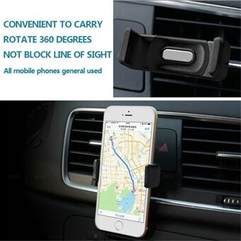 Car Air Vent Mount Holder for Mobile Phones, Clamp Width: 5.5-8cm