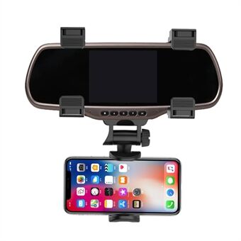 2-in-1 Car Rear View Mirror and Phone Holder