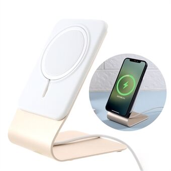 2 in 1 Compatible with MagSafe Magnetic Wireless Charger Desktop Mount Aluminum Alloy Phone Holder