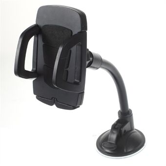 360 Degree Swivel Suction Cup Car Mount Holder for iPhone Samsung Sony (42+H54) - Black