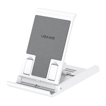 USAMS US-ZJ073 Universal Phone Tablet Desktop Stand Multi-Angle Adjustable Foldable Tabletop Phone Holder Bracket