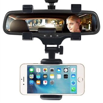 Universal Car Rearview Mirror Mount Phone Holder for iPhone Samsung Huawei GPS Smartphones
